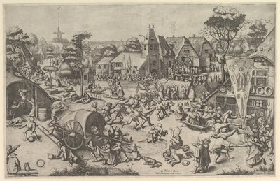 Kermis of Saint George, ca. 1569, vytištěno 1601. od Johannes van Doetecum I