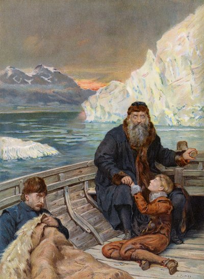Poslední plavba Henryho Hudsona od John (after) Collier