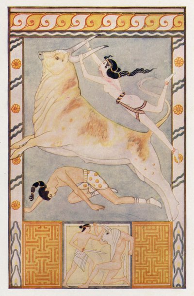 The Bull-Baiters (barevná litografie) od John (after) Duncan