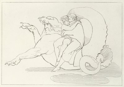 Gerion, Inferno, Canto 17 (rytina) od John (after) Flaxman