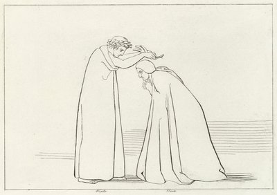 Ponížení, Očistec, Canto 1 (rytina) od John (after) Flaxman