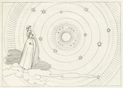 Empyreum, Paradise, Canto 28 (rytina) od John (after) Flaxman