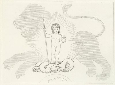 The Infant Spasitel, Paradise, Canto 16 (rytina) od John (after) Flaxman