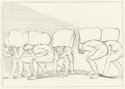 The Proud, Purgatory, Canto 11 (rytina) od John (after) Flaxman