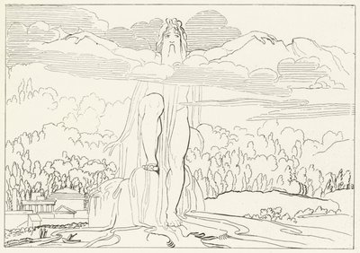 Socha čtyř kovů, Inferno, Canto 14 (rytina) od John (after) Flaxman