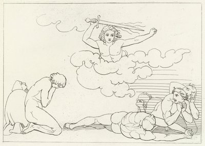The Terrors of Guilt, Paradise, Canto 22 (rytina) od John (after) Flaxman
