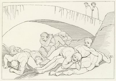 The Vale of Disease, Inferno, Canto 29 (rytina) od John (after) Flaxman