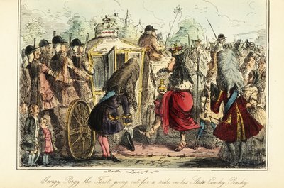 Anglický král Jiří I. nastoupil v noci své smrti, 22. června 1727, na královský kočár do Osnabrucku od John (after) Leech