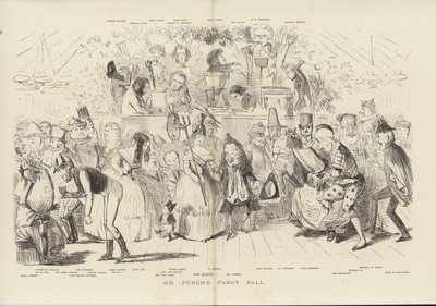 Mr Punch’s Fancy Ball (rytina) od John (after) Leech