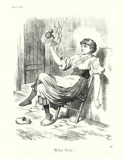 Karikatura Sira Johna Tenniela: Co dál (rytina) od John (after) Tenniel