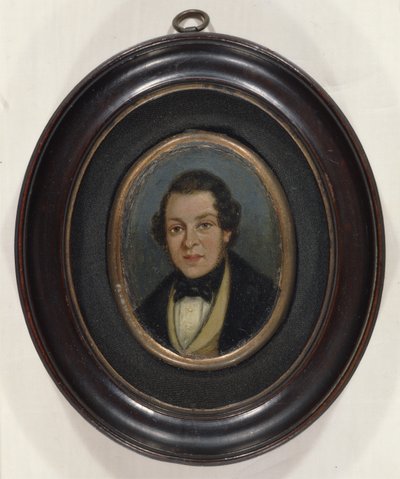 Miniatura: Portrét Abrama Constabla (1783-1862), bratr umělce (olej na palubě) od John (attr. to) Constable