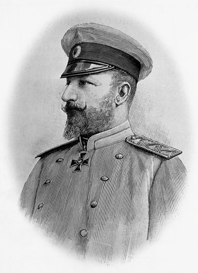 Portrét Ferdinanda I. (1861-1948), cara Bulharska, rytina od Walter Charles Mills
