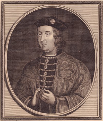 Portrét anglického krále Edwarda IV. (1442-1483), mědirytina od Johna Goldara (1729-1795) od Walter Charles Mills