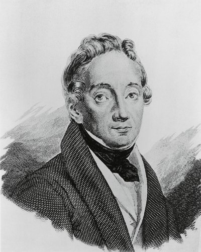Portrét Pietra Colletty (1775-1831), italského generála a historika, rytina od Walter Charles Mills
