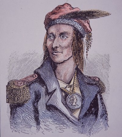 Tecumseh (barevné rytí) od Walter Charles Mills