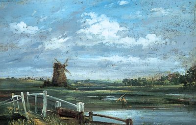 Poblíž Haddon, Derbyshire (olej na plátně) od John (manner of) Constable