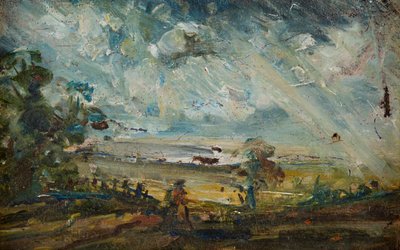 Plein Air Sketch of a Bay (olej na plátně) od John (manner of) Constable