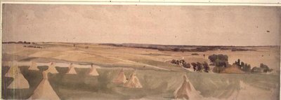 Battlefield of Crecy, 26. srpna 1346 od John Absolon