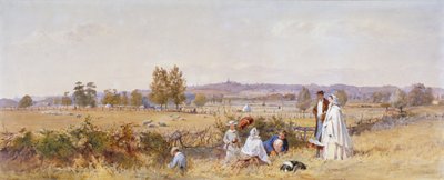Fields v zadní části věznice Holloway, Islington, Londýn, 1859 od John Absolon