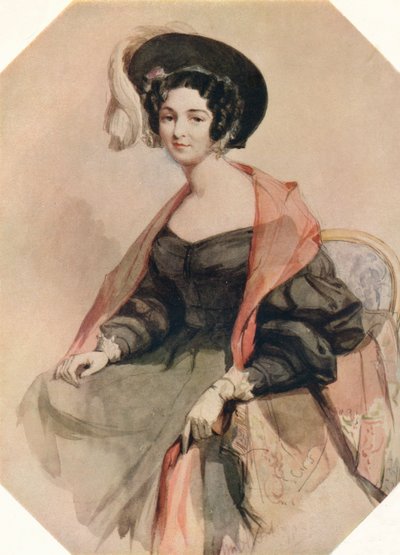 Portrét dámy, c1855 od John Absolon