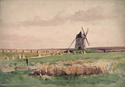 The Battlefield of Crecy, 26. srpna 1346 od John Absolon