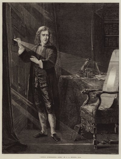 Newton zkoumá světlo od John Adam P. Houston