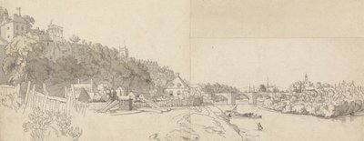 Město při pohledu z břehů řeky od John Alexander Gresse