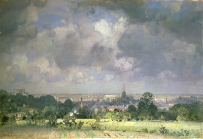 Pohled na Norwich od John Alfred Arnesby Brown