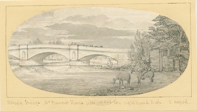 Wolseley Bridge: perokresba, nd [1799-1854] (kresba) od John Allport