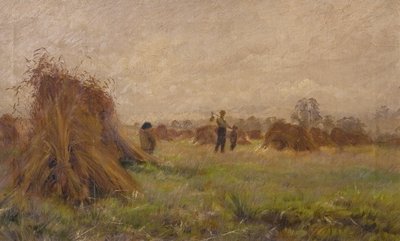 Scéna sklizně, 1885-99 od John Anderson