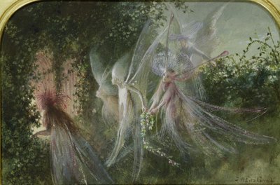 Fairies at a Window, c.1864 (wc a kvaš) od John Anster Fitzgerald