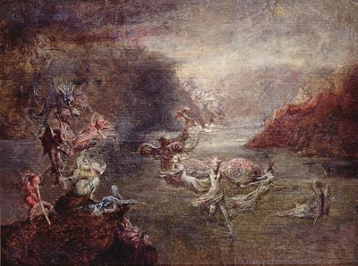 The Fairy Lake (olej na palubě) od John Anster Fitzgerald