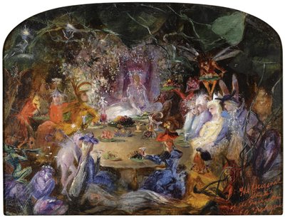 Banket víl, c. 1858 od John Anster Fitzgerald
