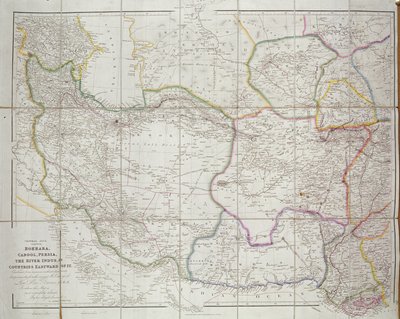 Mapa Střední Asie, 1834 od John Arrowsmith