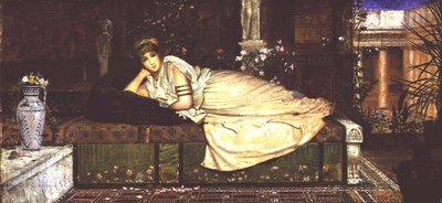 Klasická dáma v interiéru od John Atkinson Grimshaw