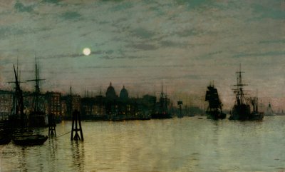 Greenwich, Half Tide, 1884 od John Atkinson Grimshaw