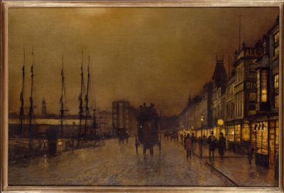 J.A.Grimshaw, Glasgow / malba od John Atkinson Grimshaw