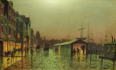 Liverpoolské doky od John Atkinson Grimshaw