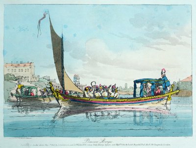 Pleasure Barges, 1803 od John Augustus Atkinson