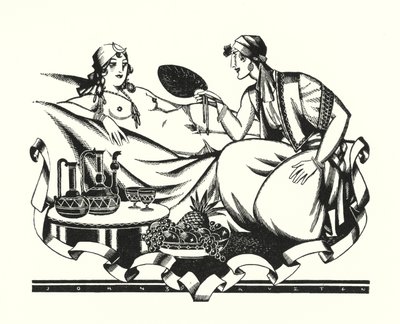 Ilustrace pro Dona Juana od Lorda Byrona (litho) od John Austen