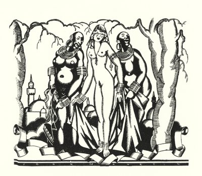 Ilustrace pro Dona Juana od Lorda Byrona (litho) od John Austen