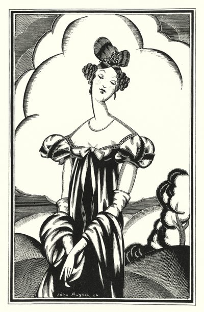 Ilustrace pro Don Juan od Lorda Byrona: Aurora Raby, mladá hvězda (litho) od John Austen
