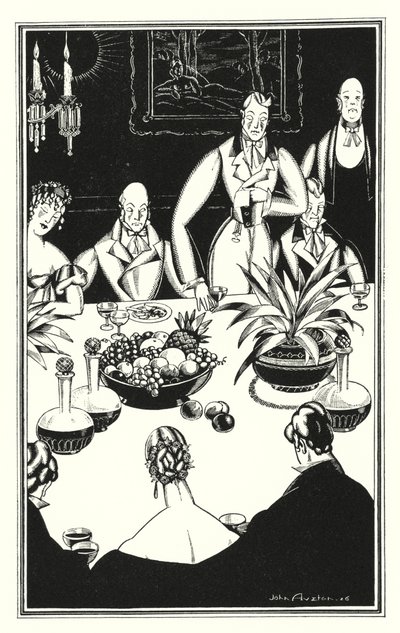 Ilustrace pro Dona Juana od Lorda Byrona: Nejpochmurnější hodina, která se vyklube ze smutných čtyřiadvaceti (litho) od John Austen
