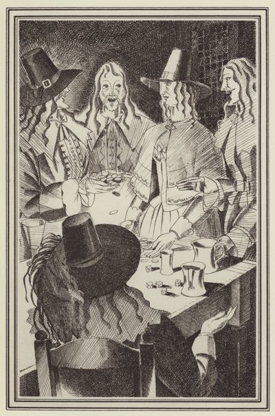 Ilustrace pro Moll Flanders od Daniela Defoe (litho) od John Austen