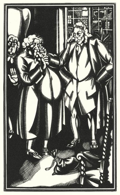 Ilustrace pro Tristram Shandy od Laurence Sterne (litho) od John Austen