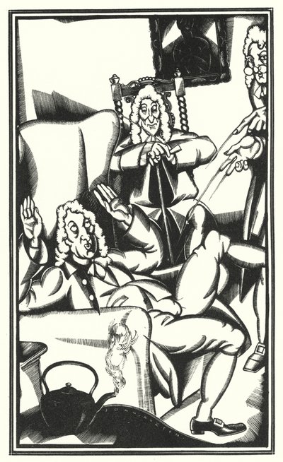 Ilustrace pro Tristram Shandy od Laurence Sterne (litho) od John Austen