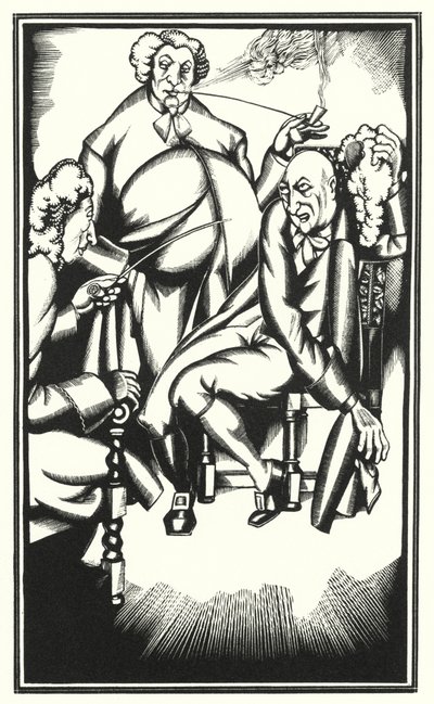 Ilustrace pro Tristram Shandy od Laurence Sterne (litho) od John Austen