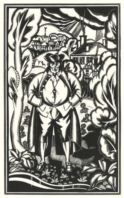 Ilustrace pro Tristram Shandy od Laurence Sterne (litho) od John Austen