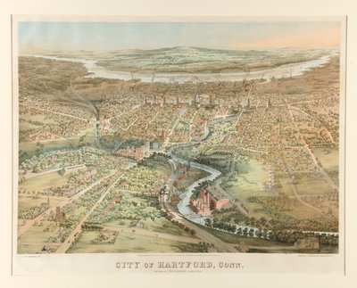 Město Hartford, Conn. od John Bachmann
