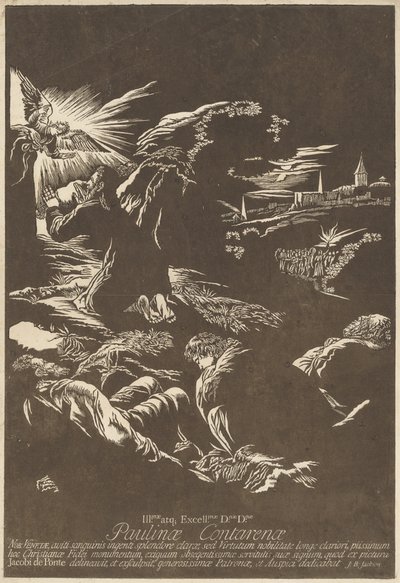 Kristus na hoře Olivetské od John Baptist Jackson